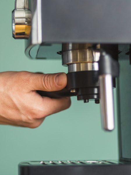 hand turning filter coffee machine